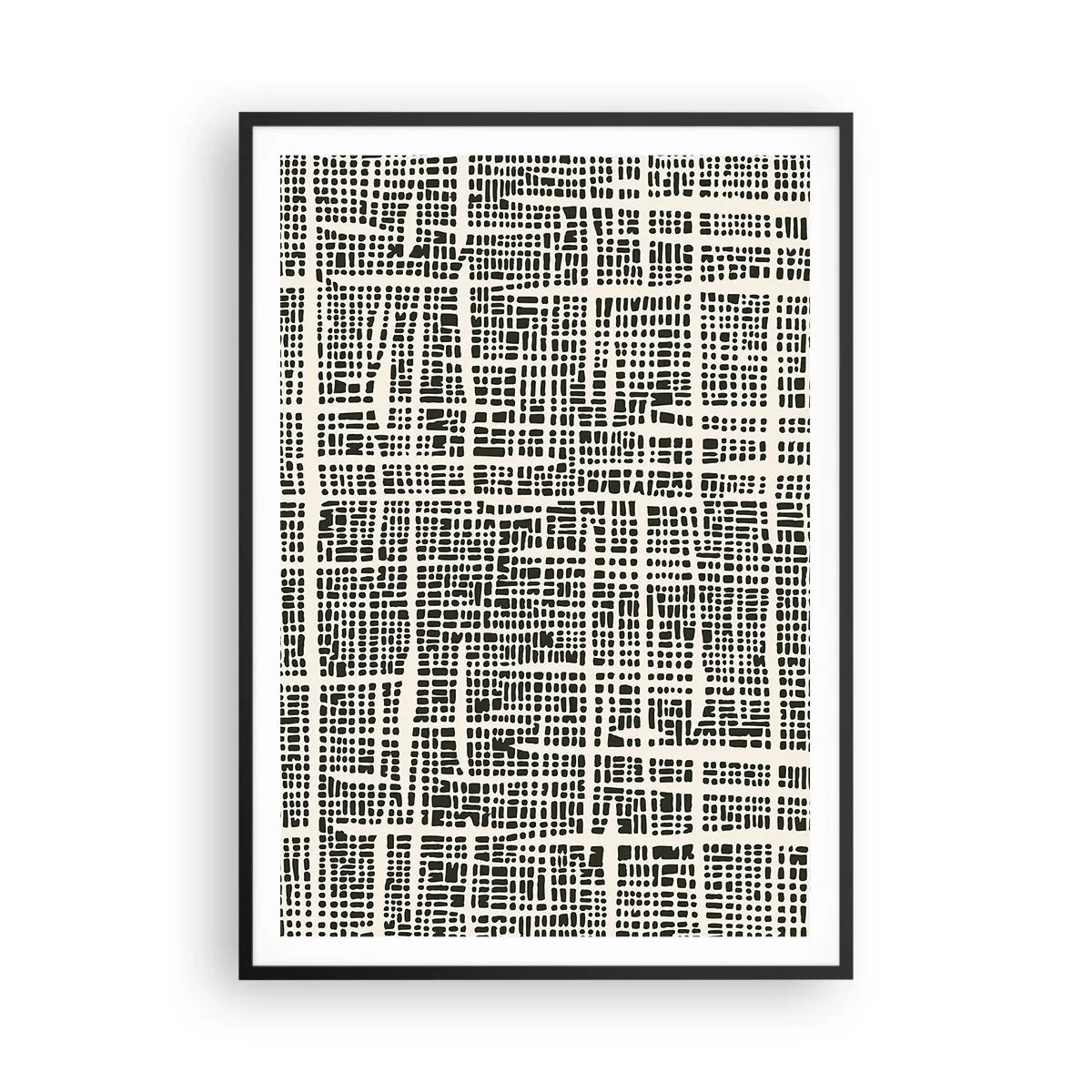 Poster in einem schwarzem Rahmen - Gewebte Komposition - 70x100 cm