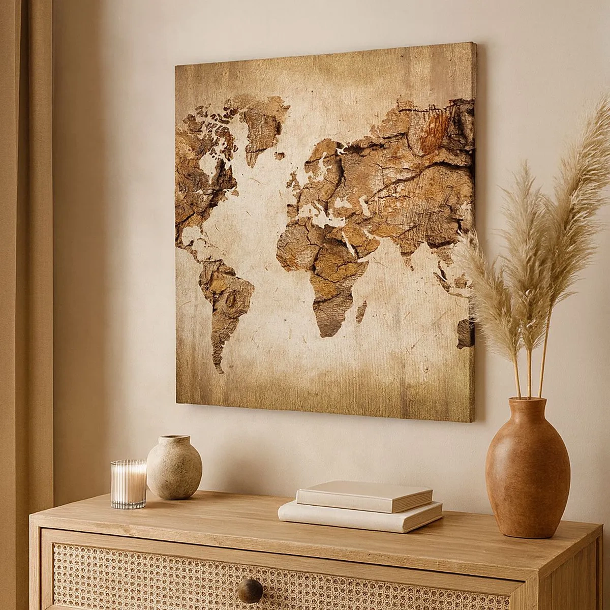 Bild auf Leinwand - Leinwandbild - Entdeckung der Welt - 30x30 cm