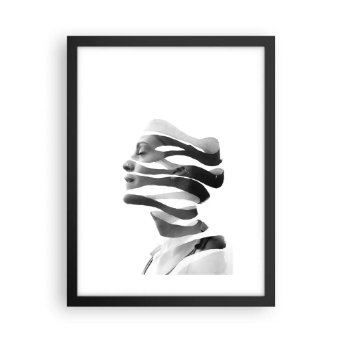 Poster in einem schwarzem Rahmen - Surreales Porträt - 30x40 cm