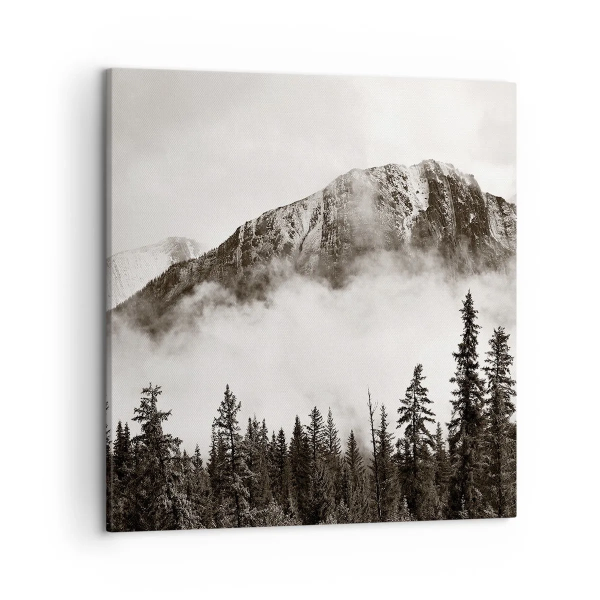 Bild auf Leinwand - Leinwandbild - Lineal aus Granit - 50x50 cm