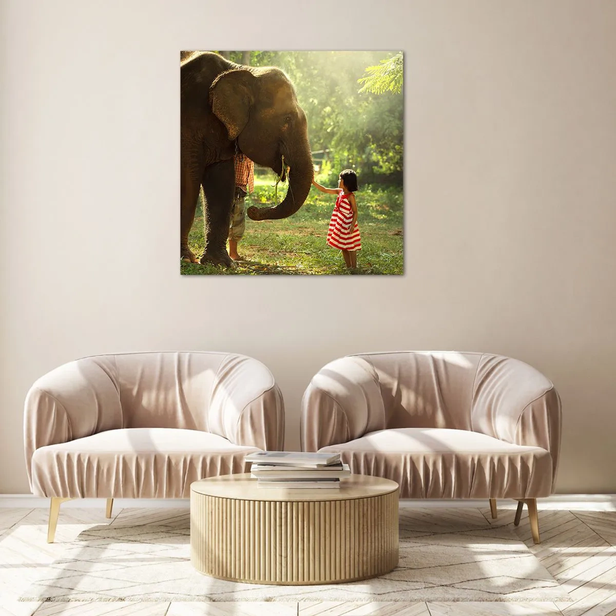 Glasbild - Bild auf glas - Die Stärke der Freundschaft - 30x30 cm