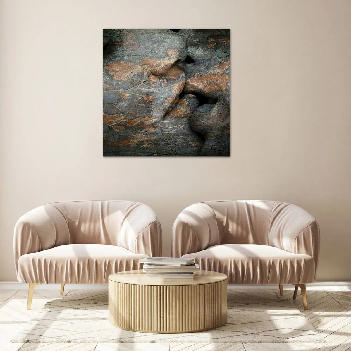 Glasbild - Bild auf glas - Für immer zusammen - 60x60 cm