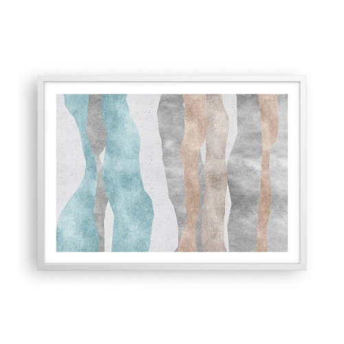 Poster in einem weißen Rahmen - Studie über Nähe - 70x50 cm