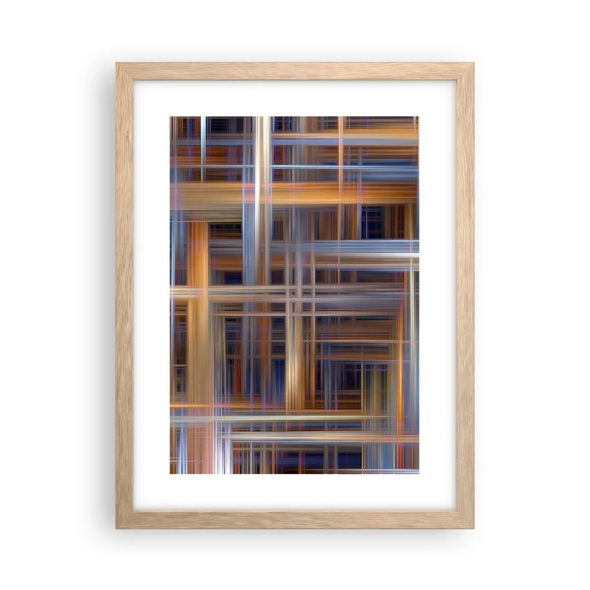 Poster in einem Rahmen aus heller Eiche - Aus Licht gewebt - 30x40 cm