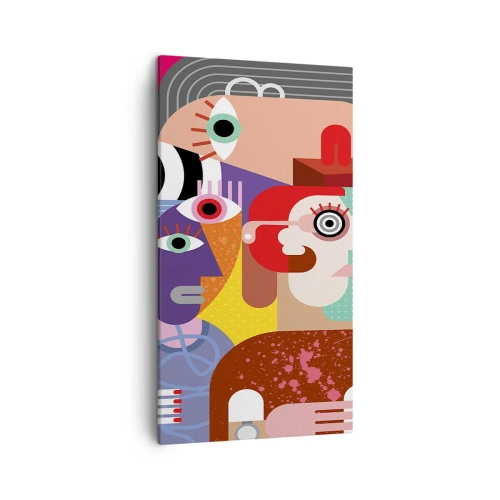 Bild auf Leinwand - Leinwandbild - Wir sind von Herrn Picasso - 45x80 cm