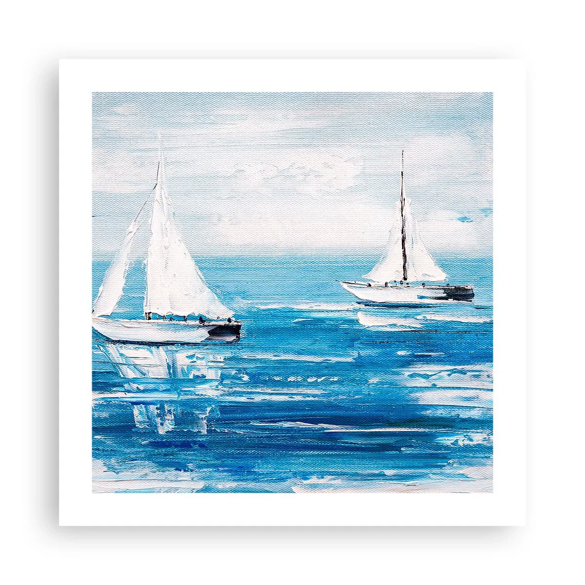 Poster - Mit Freund an der Seite - 50x50 cm