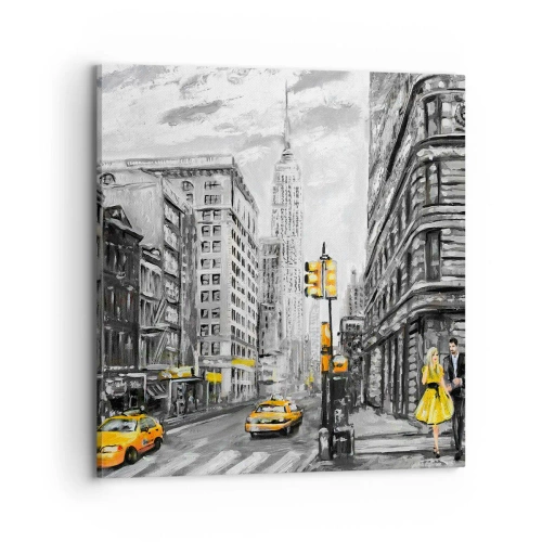 Bild auf Leinwand - Leinwandbild - Eine New Yorker Geschichte - 70x70 cm