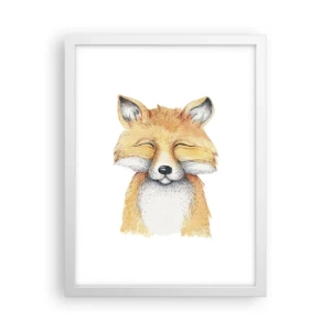 Poster in einem weißen Rahmen - Fuchsstimmungen - 30x40 cm