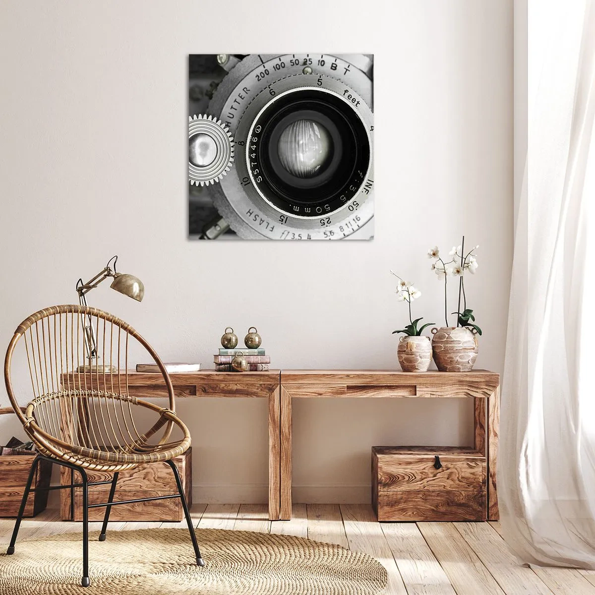 Bild auf Leinwand - Leinwandbild - Eine Story über Hollywood - 30x30 cm