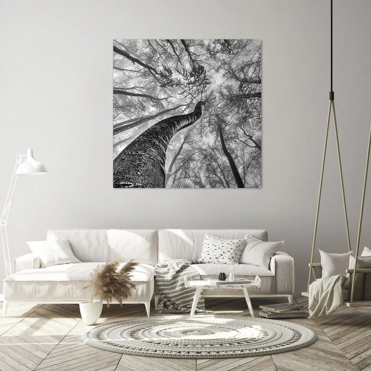 Bild auf Leinwand - Leinwandbild - Rennen zum Licht - 40x40 cm