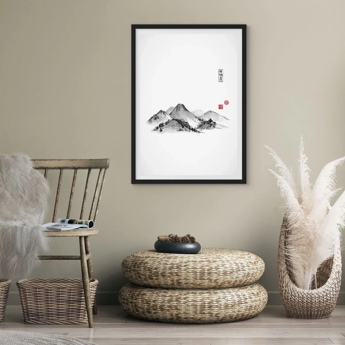 Poster in einem schwarzem Rahmen - Unendliche Fernen - 40x50 cm