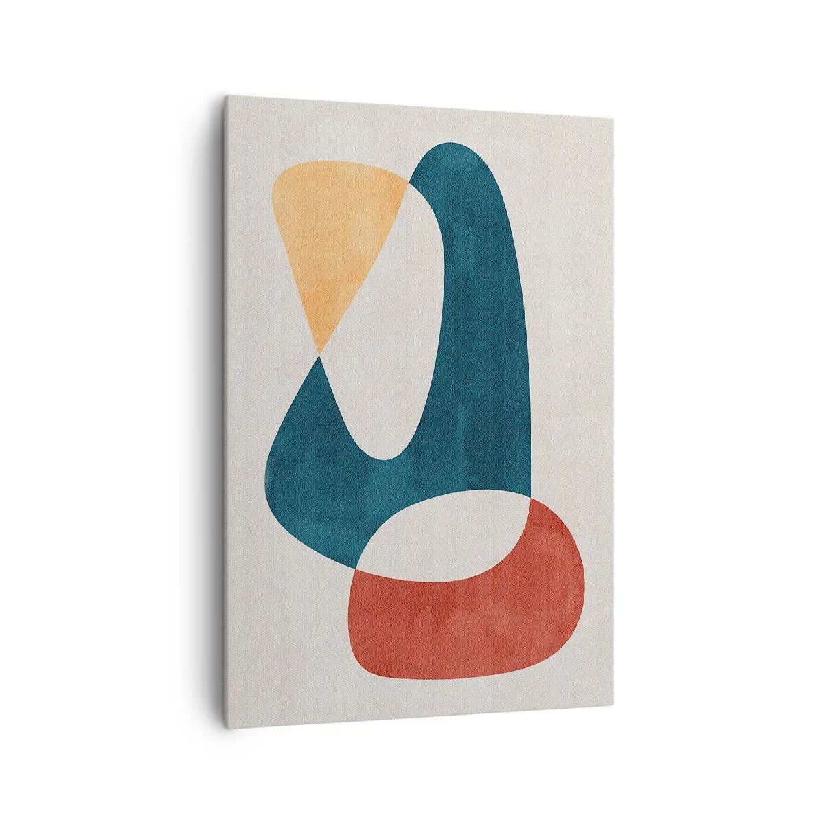 Bild auf Leinwand - Leinwandbild - Abstrakte Formen in harmonischen Farben - 70x100cm - Einflüsse und Metamorphosen - Moderne Wanddekoration für Wohnzimmer und Schlafzimmer ARTTOR