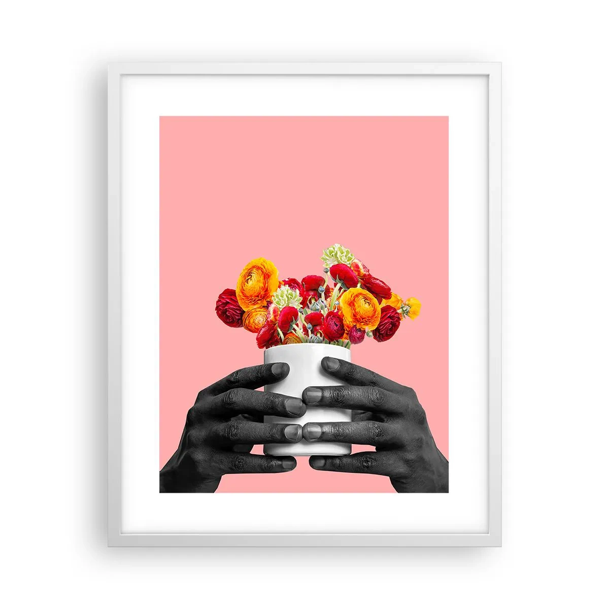 Poster in einem weißen Rahmen - Die Apotheose des Lebens - 40x50 cm