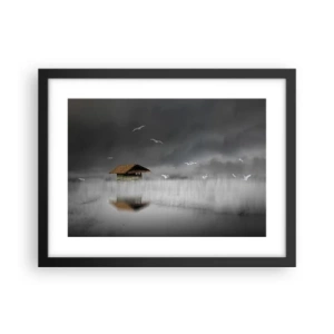 Poster in einem schwarzem Rahmen - Schutz vor Regen - 40x30 cm