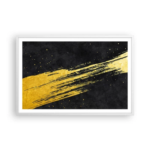 Poster in einem weißen Rahmen - Sprung in den Hyperraum - 91x61 cm