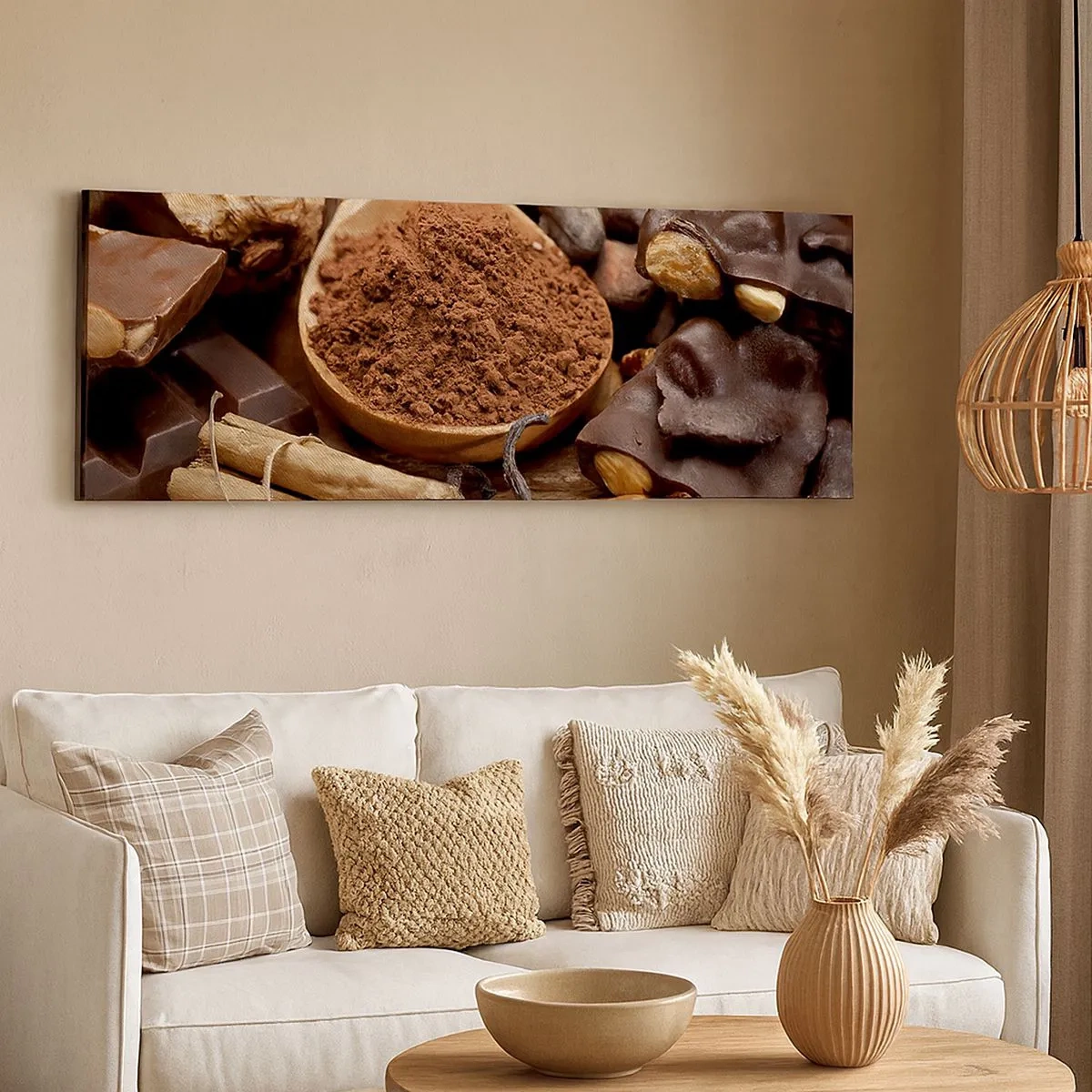 Bild auf Leinwand - Leinwandbild - Die Beste gegen Sorgen - 100x40 cm