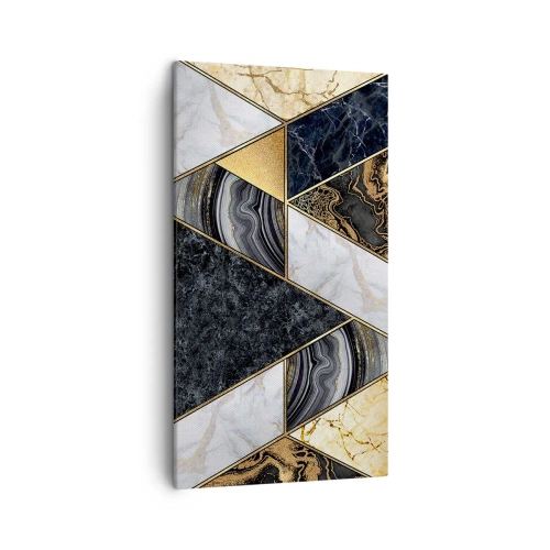 Bild auf Leinwand - Leinwandbild - Stein um Stein - 45x80 cm