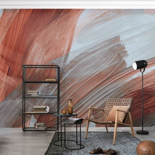 Fototapete Premium Sand - Herbst und windige Abstraktion - Stück, Chaos, Minimalismus - 350x256 cm