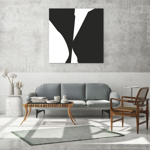 Glasbild - Bild auf glas - Positiv negativ - 40x40 cm