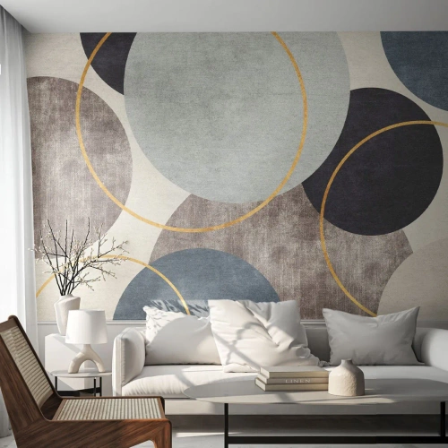 Fototapete Premium Canvas - Rad für Rad - Bezirke, Minimalistisch, Stück - 400x280 cm