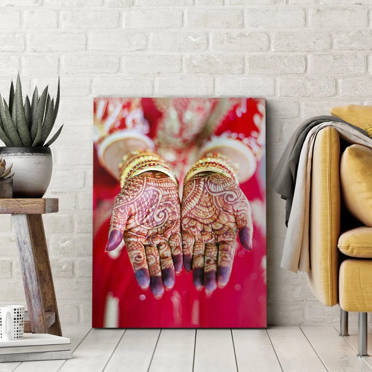 Bild auf Leinwand - Leinwandbild - Bereit, das Glück zu fangen? - 45x80 cm