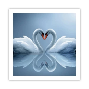 Poster - Zeit für die Liebe - 60x60 cm