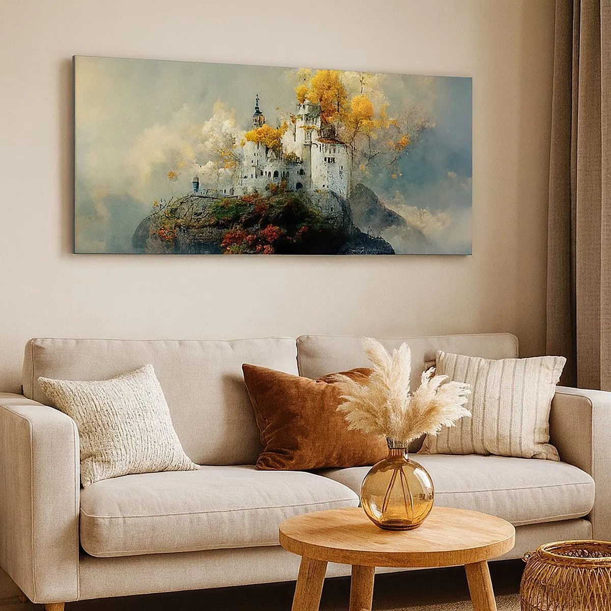 Bild auf Leinwand - Leinwandbild - Beginn einer romantischen Geschichte - 100x40 cm