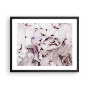 Poster in einem schwarzem Rahmen - In einer Blumenflut - 50x40 cm