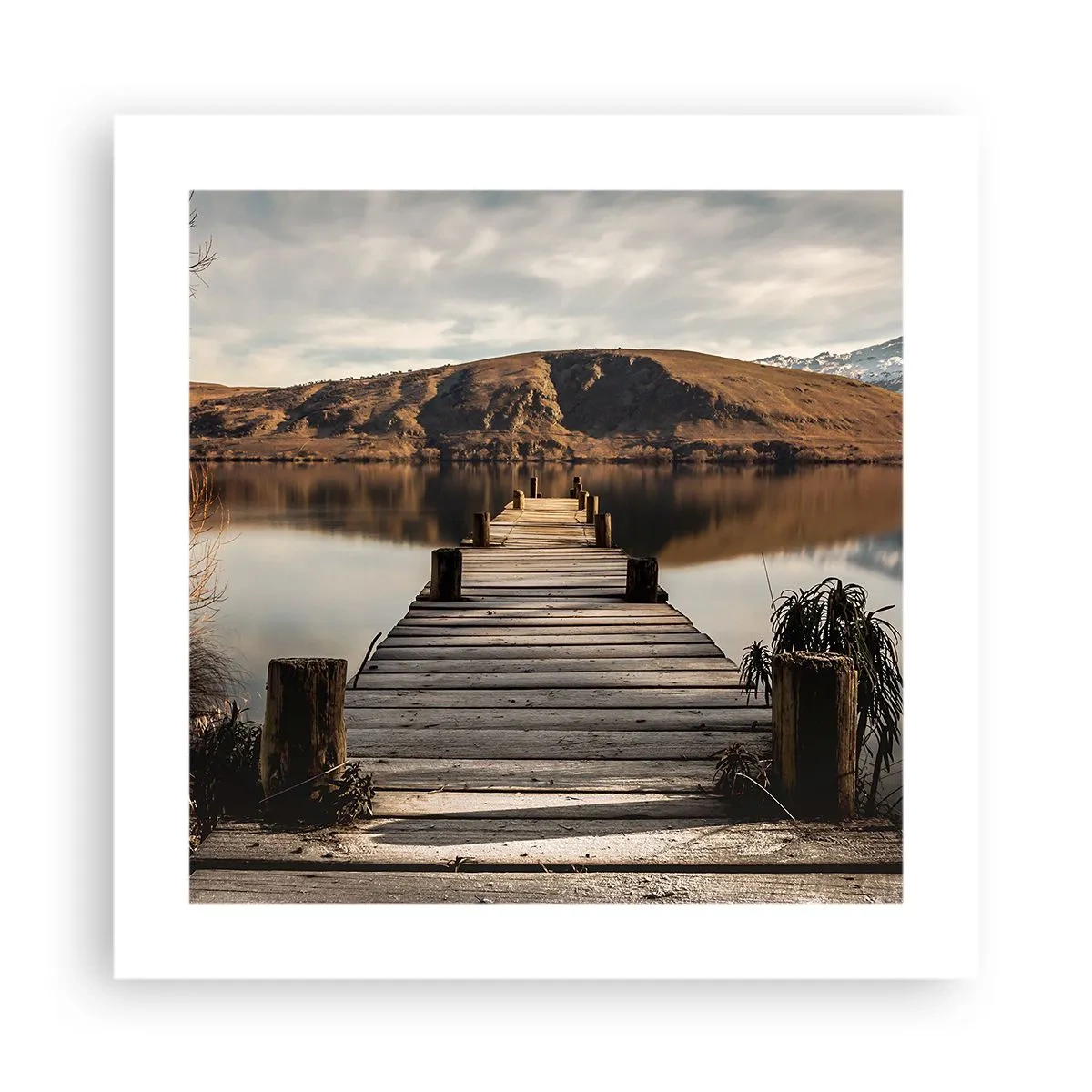 Poster - Landschaft in Stille - 40x40 cm