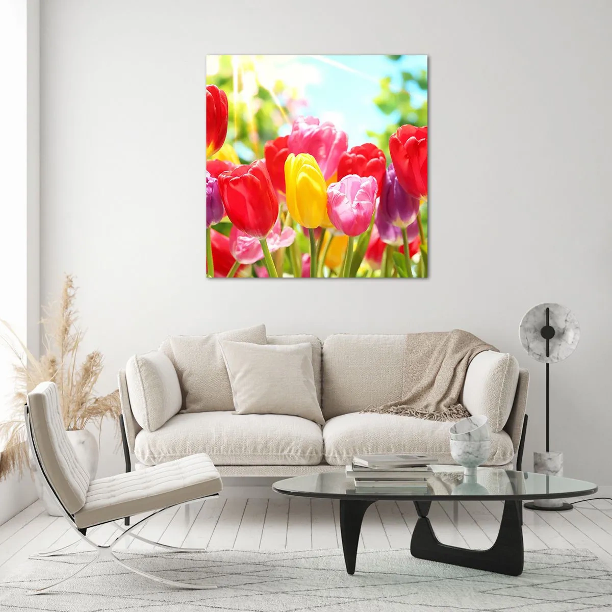 Glasbild - Bild auf glas - Wir sind es, die Farben des Mais! - 30x30 cm