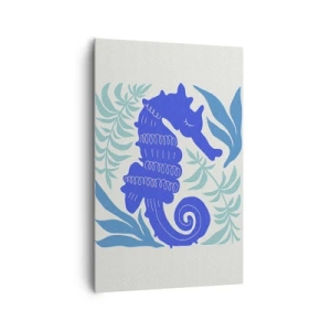 Bild auf Leinwand - Leinwandbild - Auf einer Unterwasserwiese - 80x120 cm