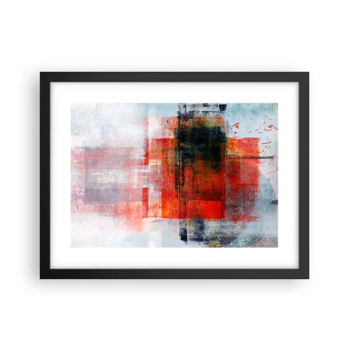 Poster in einem schwarzem Rahmen - Komposition leuchtet - 40x30 cm