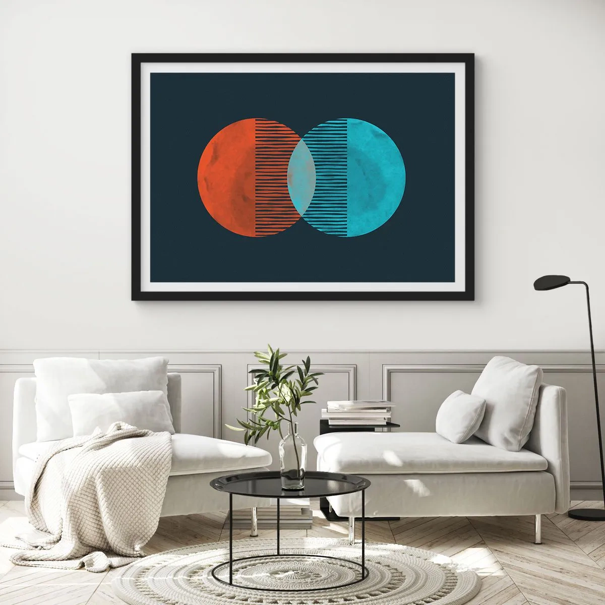 Poster in einem schwarzem Rahmen - Astronomische Fantasie - 40x30 cm