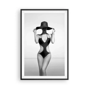 Poster in einem schwarzem Rahmen - Mein Name ist: Eleganz - 61x91 cm