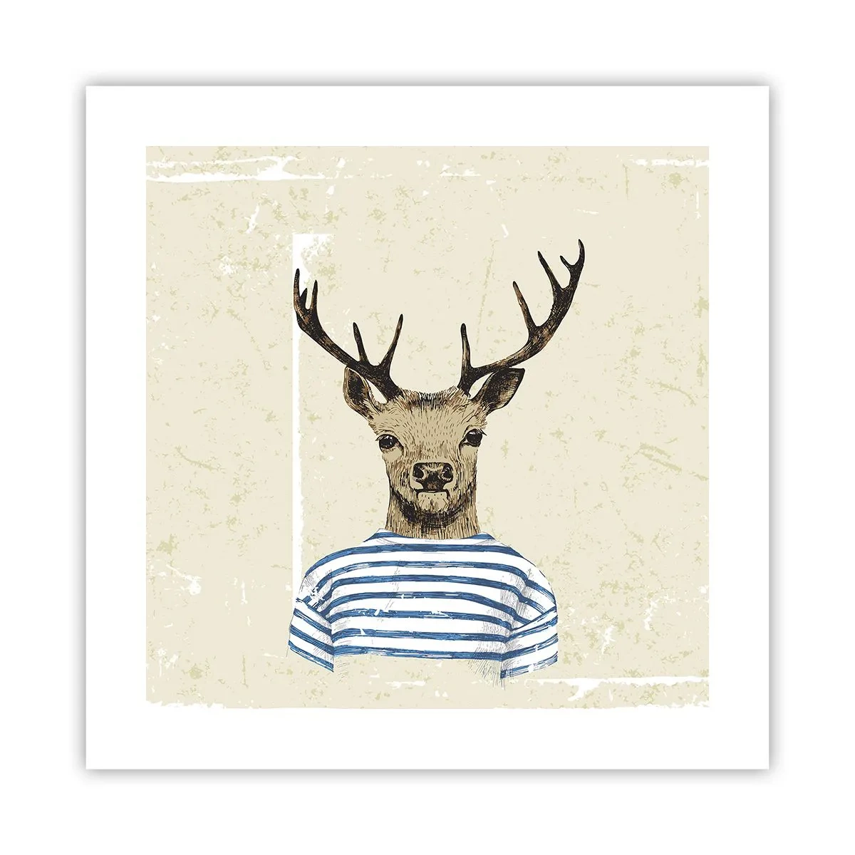 Poster - Weil ich gestreifte T-Shirts mag! - 40x40 cm