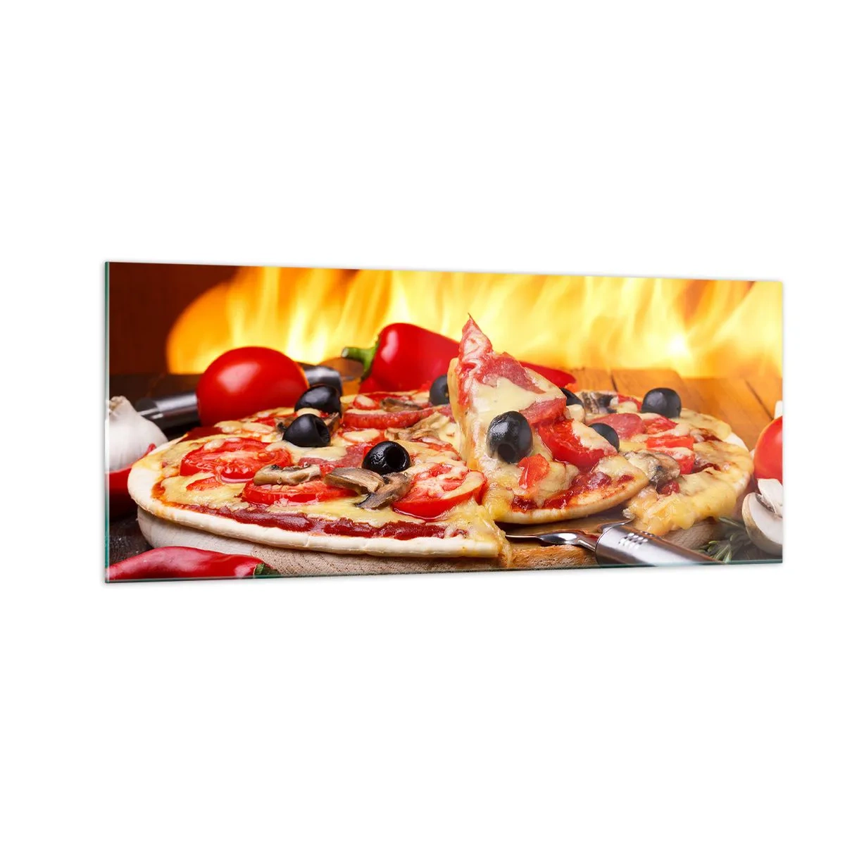 Glasbild - Bild auf glas - Aus Italien mit Liebe - 100x40 cm