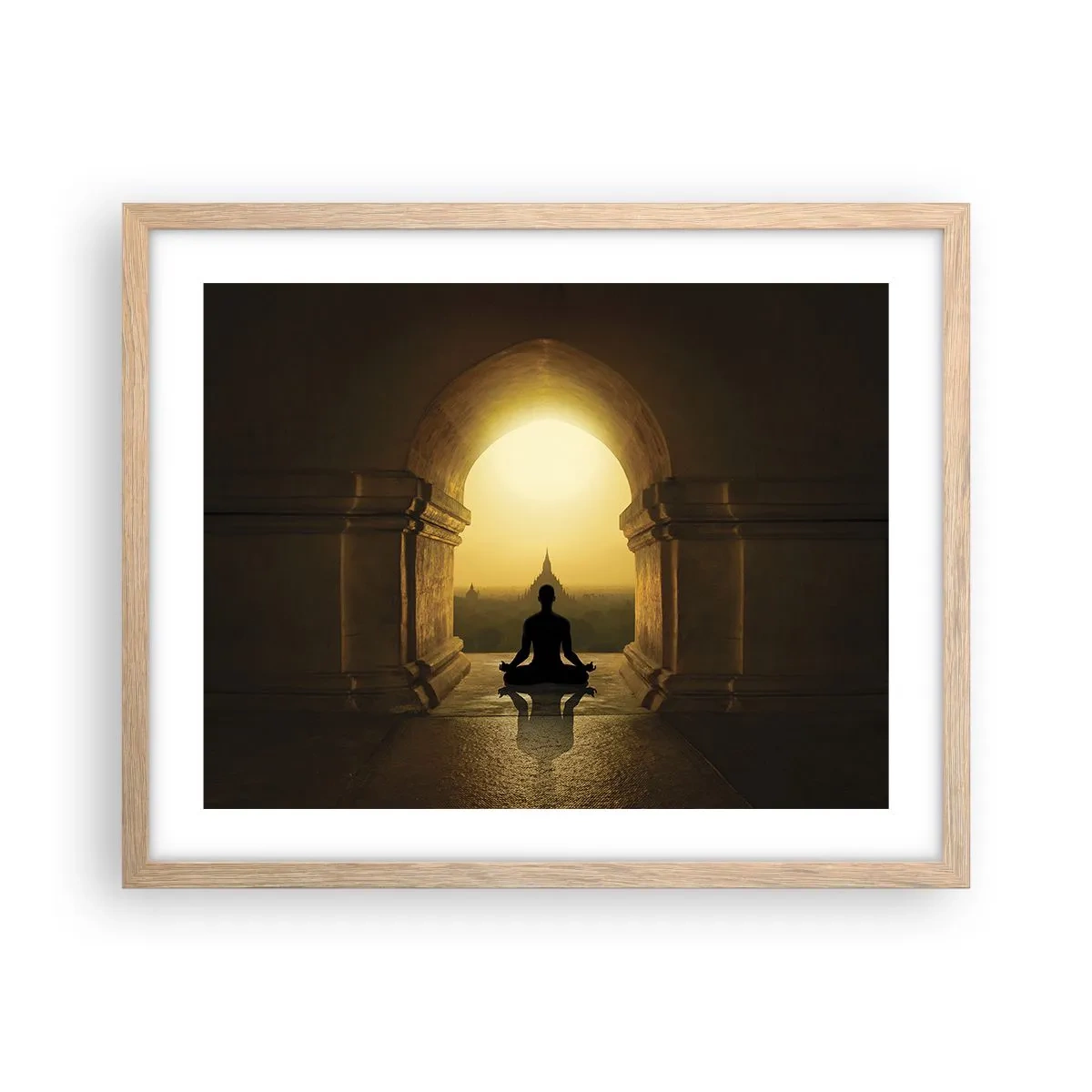 Poster in einem Rahmen aus heller Eiche - Vollkommene Harmonie - 50x40 cm