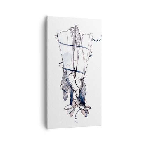 Bild auf Leinwand - Leinwandbild - Touch-Studie - 55x100 cm