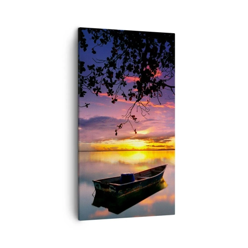 Bild auf Leinwand - Leinwandbild - Du scheinst mitten am Himmel zu hängen... - 45x80 cm