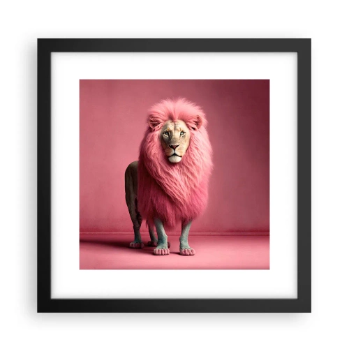 Poster in einem schwarzem Rahmen - Und du hast keine Angst mehr - 30x30 cm