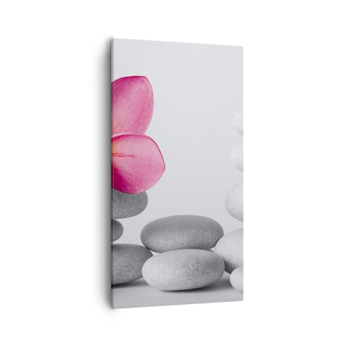 Bild auf Leinwand - Leinwandbild - Stein auf Stein und auf diesem Stein... - 55x100 cm