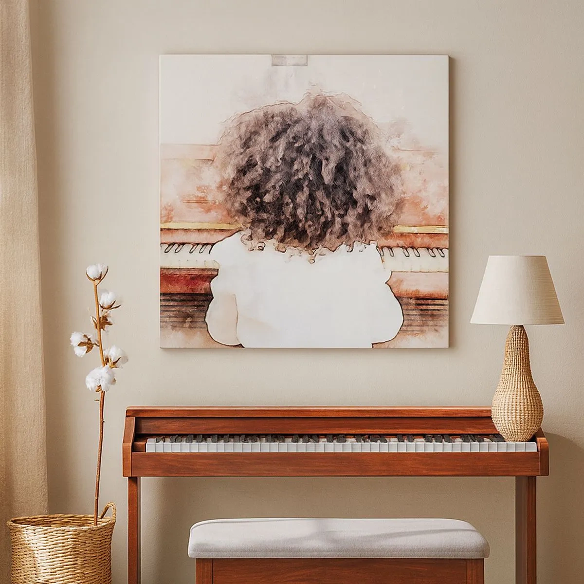 Bild auf Leinwand - Leinwandbild - In der neuen Welt - 30x30 cm