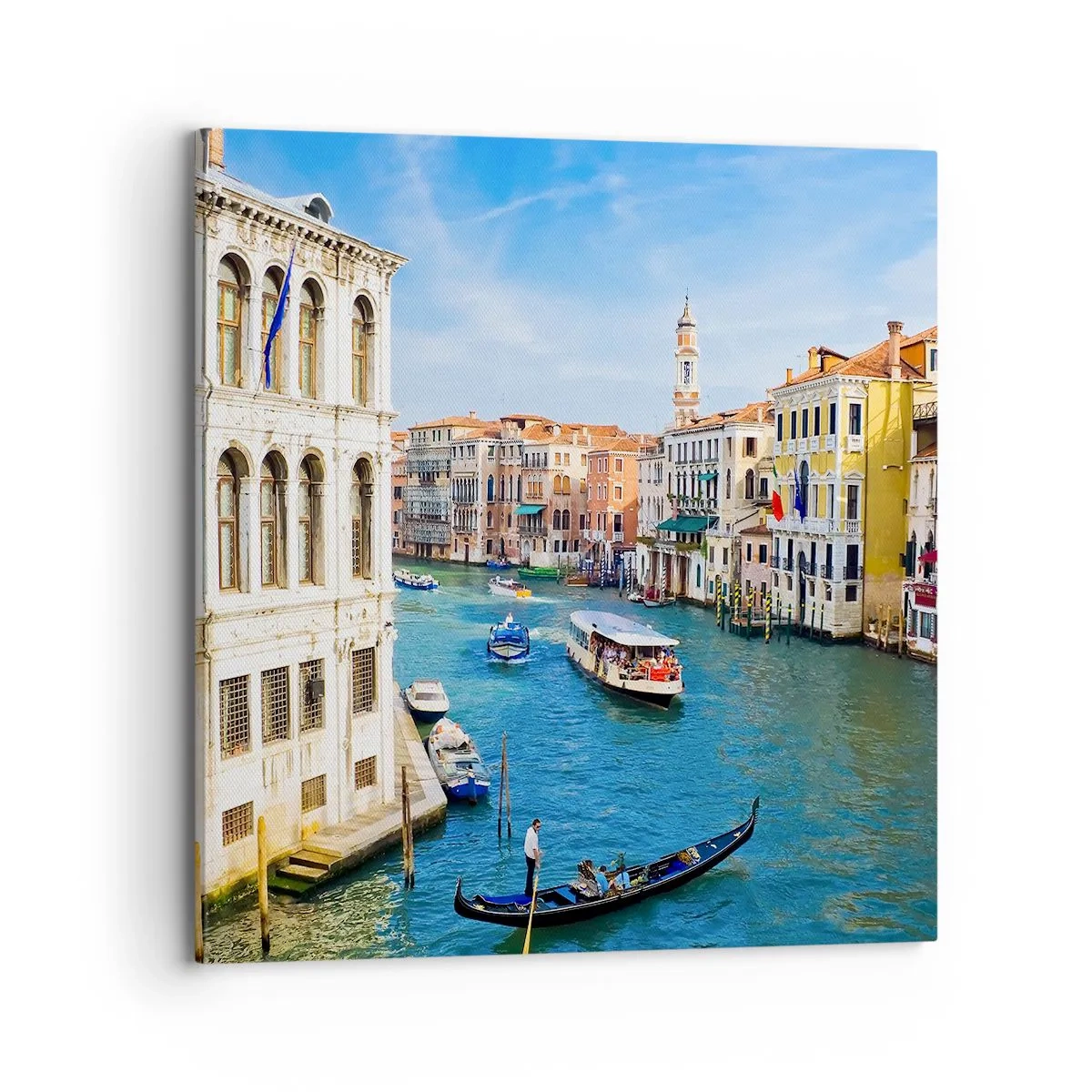 Bild auf Leinwand - Leinwandbild - Der einzigartige Verkehr der Welt - 70x70 cm