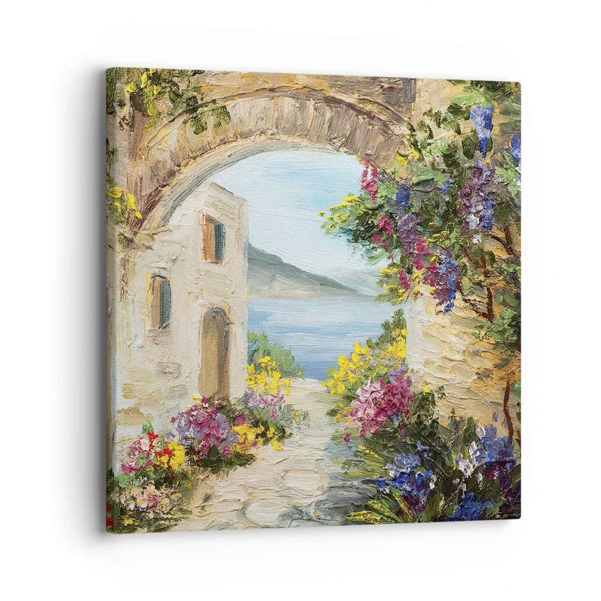 Bild auf Leinwand - Leinwandbild - Charme einer Küstenprovinz - 30x30 cm