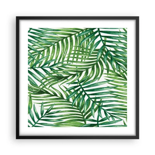 Poster in einem schwarzem Rahmen - Unter dem grünen Baldachin - 50x50 cm