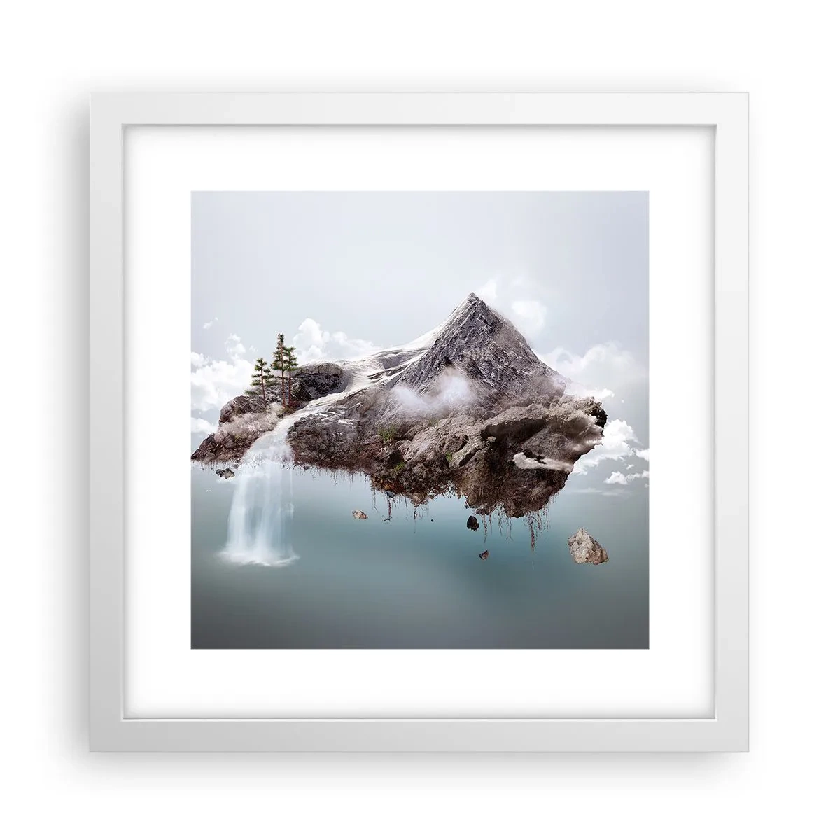 Poster in einem weißen Rahmen - Mit dem Auge eines Surrealisten - 30x30 cm