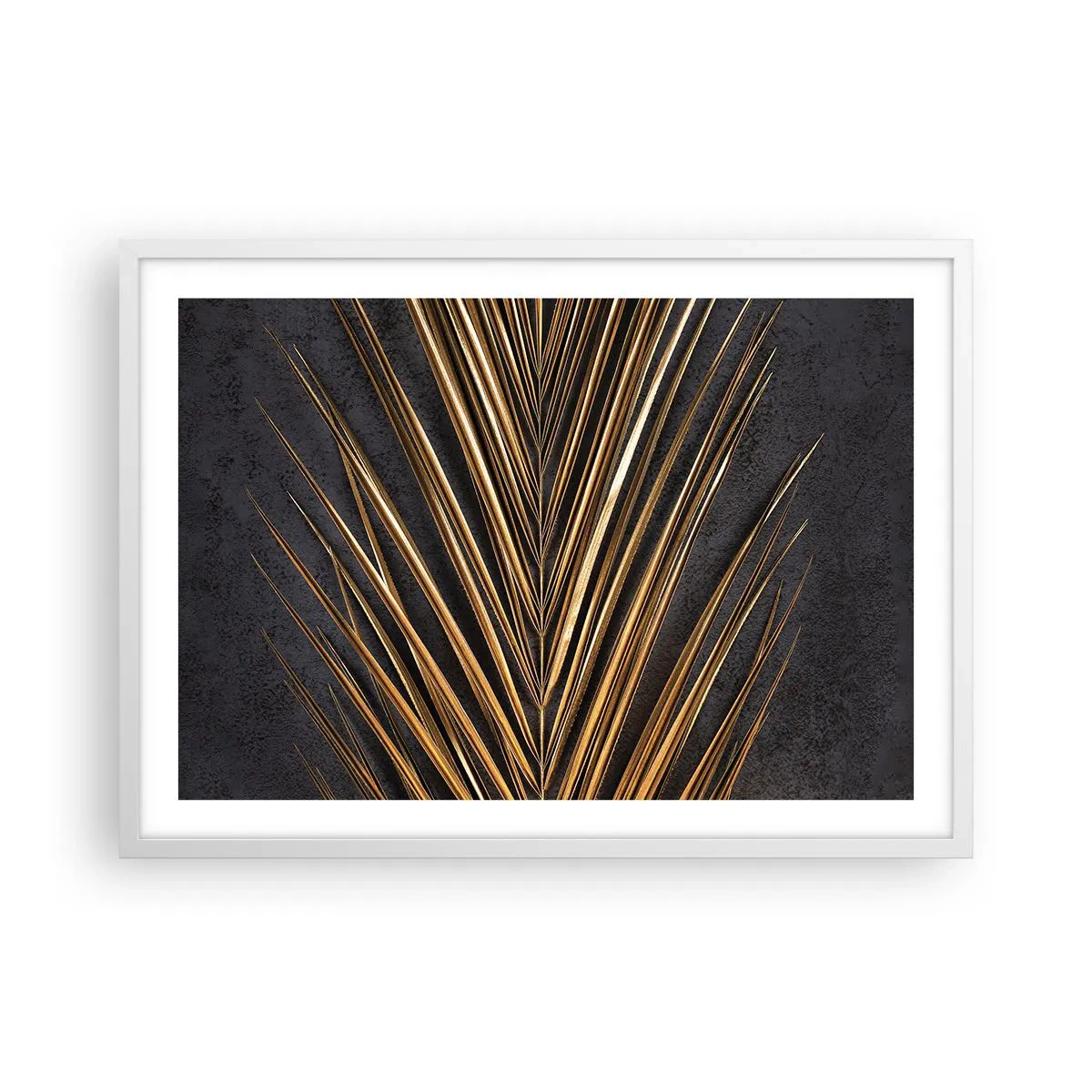 Poster in einem weißen Rahmen - Das Gold der Tropen - 70x50 cm