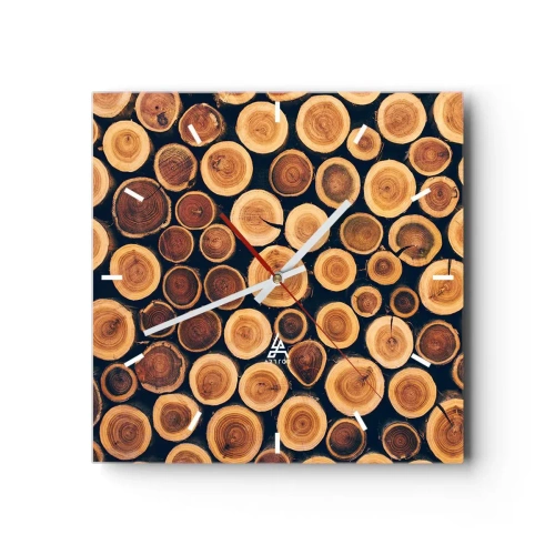 Wanduhr - Glasuhr - Wie alt sehe ich aus? - 40x40 cm