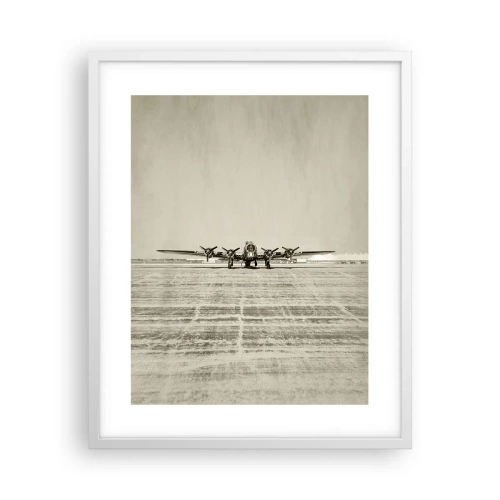 Poster in einem weißen Rahmen - Wie immer bereit - 40x50 cm