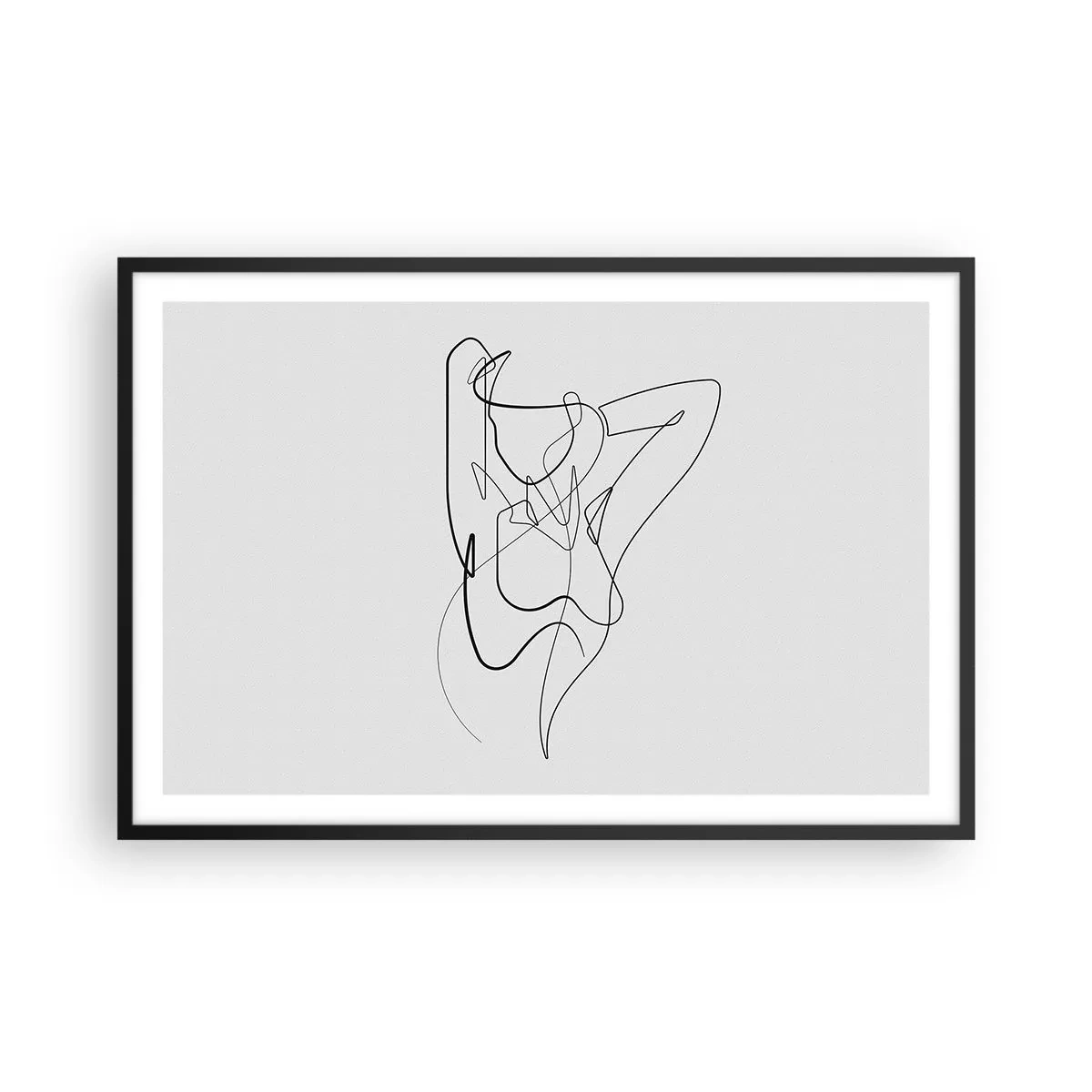 Poster in einem schwarzem Rahmen - So, wie du wirklich bist ... - 91x61 cm